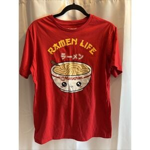 Maruchan Ramen Life Red Graphic T-Shirt Unisex XXL 18 Short Sleeve